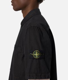 Overshirt BRUSHED ORGANIC COTTON CANVAS OLD EFFECT