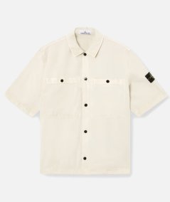 Overshirt BRUSHED ORGANIC COTTON CANVAS OLD EFFECT