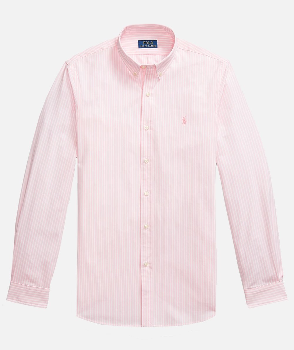 CAMICIA A RIGHE IN POPELINE BI-STRETCH