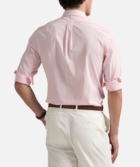 CAMICIA A RIGHE IN POPELINE BI-STRETCH