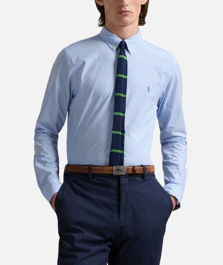 CAMICIA A QUADRI POPELINE BI-STRECH