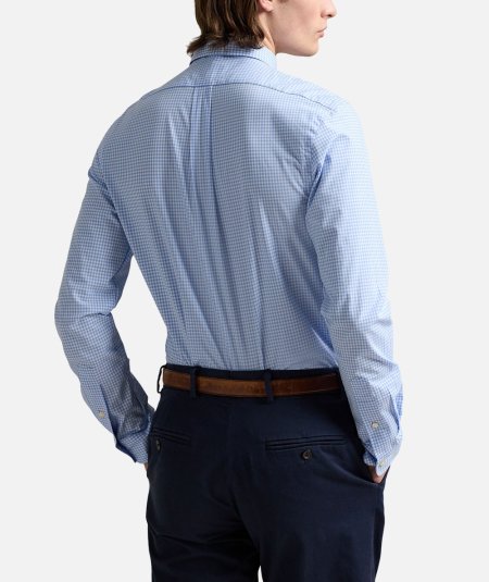 CAMICIA A QUADRI POPELINE BI-STRECH