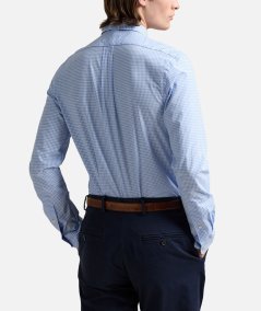 CAMICIA A QUADRI POPELINE BI-STRECH