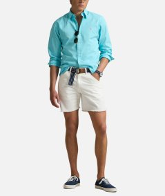 Camicia custom fit in twill