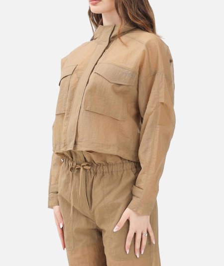 Giubbino corto in tessuto tecnico effetto organza - Duepistudio ***** Abbigliamento, Accessori e Calzature | Uomo - Donna