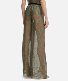 Pantaloni Swatch palazzo rete paillettes