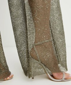 Pantaloni Swatch palazzo rete paillettes