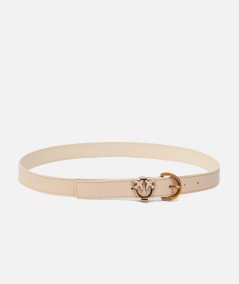 Cintura pelle bottalata dettaglio Love Birds 2,5 cm