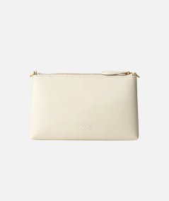 Borsa Tracolla Piatta in Pelle con Logo Love Birds