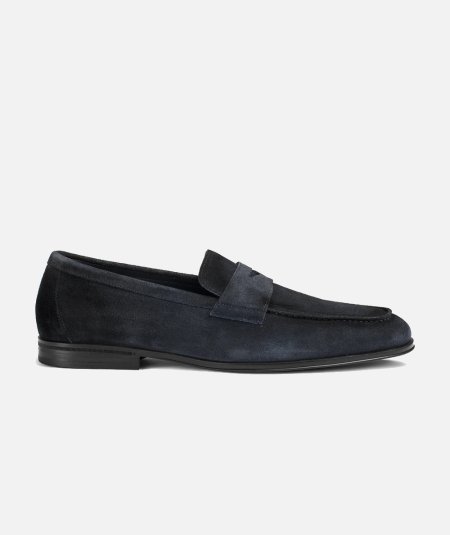 Mocassino in suede blu - Duepistudio ***** Abbigliamento, Accessori e Calzature | Uomo - Donna