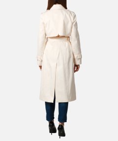 Trench in tessuto tecnico jacquard
