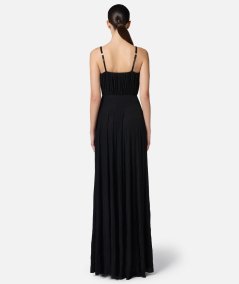 Abito Red Carpet in jersey lurex con fiore ricamato