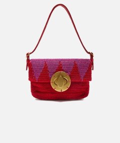 Borsa a spalla Crochet Bicolour