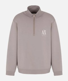 Felpa mezza zip