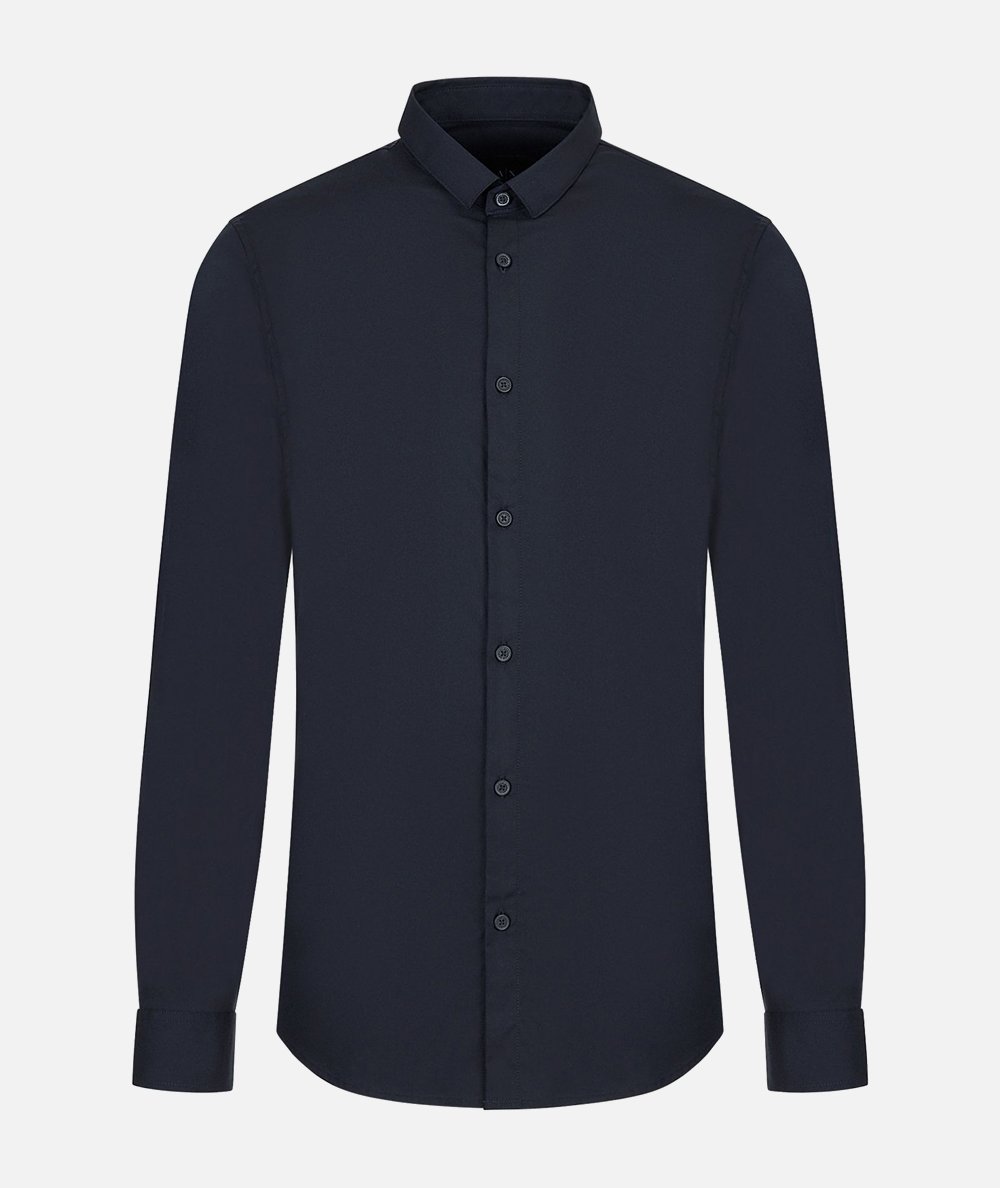 Camicia regular fit in tessuto ultra strech