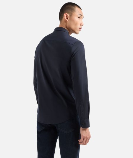 Camicia regular fit in tessuto ultra strech