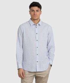CAMICIA IN SEERSUCKER A RIGHE