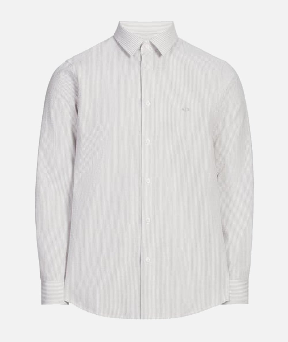 CAMICIA IN SEERSUCKER A RIGHE