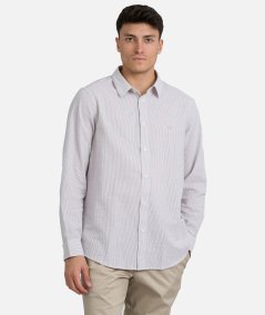 CAMICIA IN SEERSUCKER A RIGHE