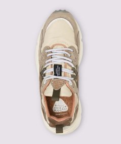 Sneakers in suede e tessuto