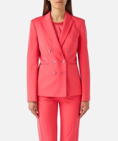 Blazer in tessuto tecnico punto stoffa
