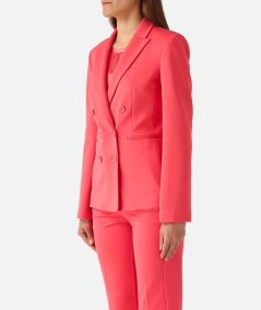 Blazer in tessuto tecnico punto stoffa