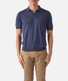 POLO BUTTON LESS SETA