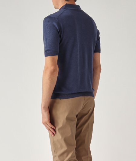 POLO BUTTON LESS SETA