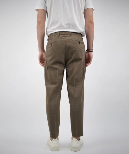 PortobelloS- Pantalone tasca america in tela lana/poly stretch