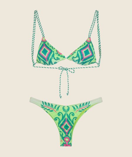 Costume da bagno bikini triangolo fantasia.