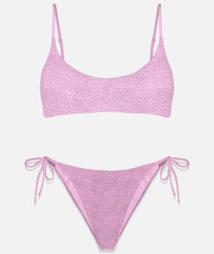 Costume da bagno Judy top bralette in crinkle e slip mare donna crinkle con lacc