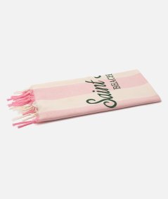 Telo mare Fouta in cotone leggero con stampa a righe