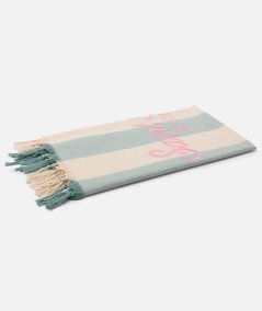 Telo mare Fouta in cotone leggero con stampa a righe