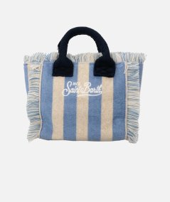 Mini Vanity Sponge Bag con stampa a righe