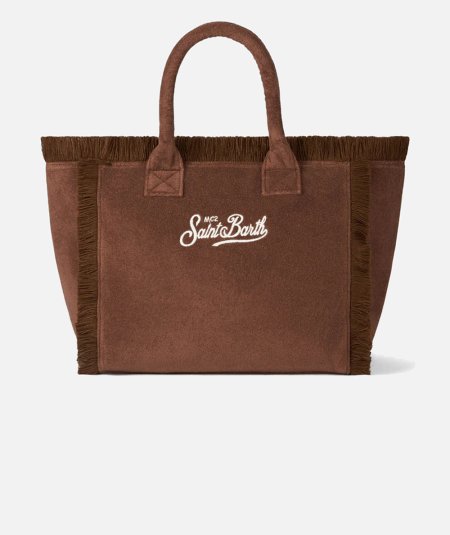 Borsa a spalla Vanity Sponge in spugna marrone