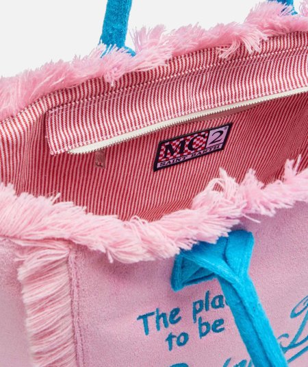Borsa a spalla Vanity Sponge in spugna rosa