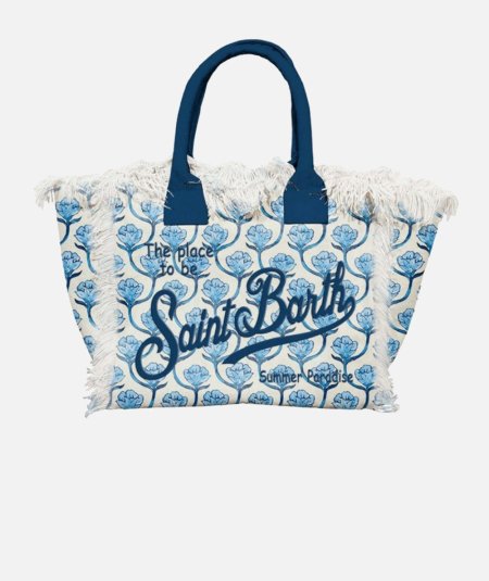 Borsa a spalla Vanity in canvas di cotone a fantasia - Duepistudio ***** Abbigliamento, Accessori e Calzature | Uomo - Donna