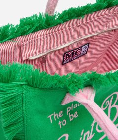 Borsa a spalla Vanity Sponge in spugna verde