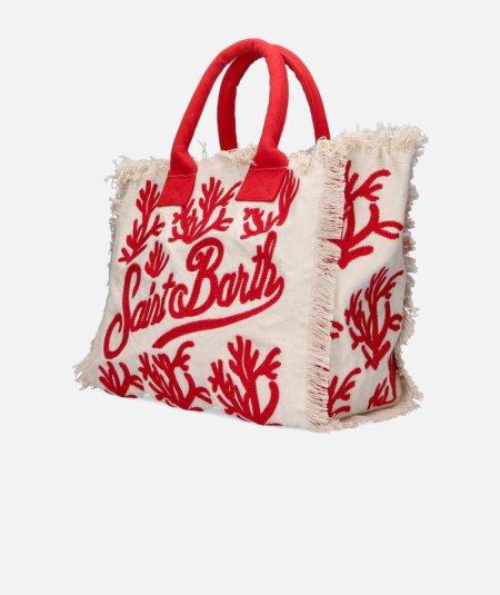 Borsa a spalla Vanity in canvas di cotone