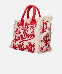 Borsa a spalla Vanity in canvas di cotone