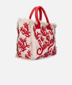 Borsa a spalla Vanity in canvas di cotone