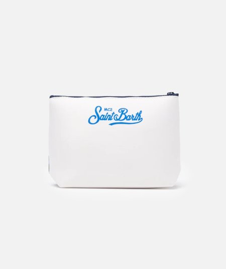 Pochette Aline in scuba con stampa cartolina Cannes