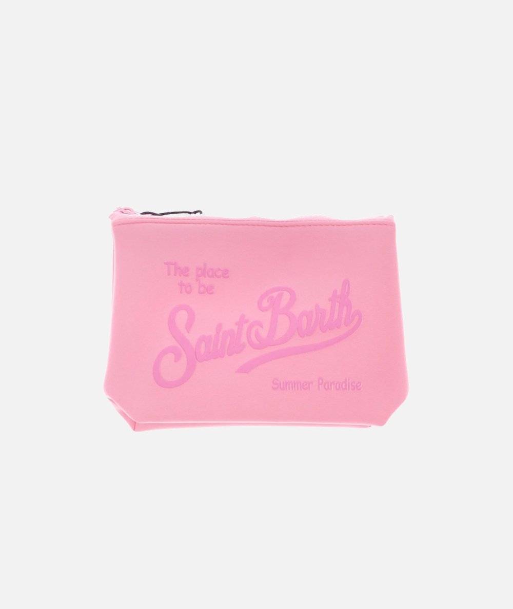 Pochette Aline in scuba tinta unita