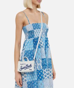 Phone Bag in pizzo Sangallo bianco