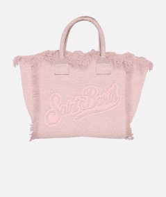 Borsa a spalla Vanity in spugna con logo impresso