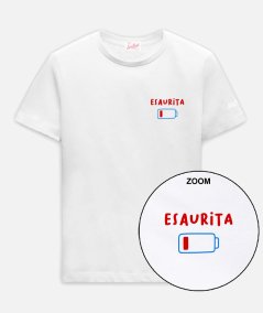 T-SHIRT ESAURITA 01N EMB
