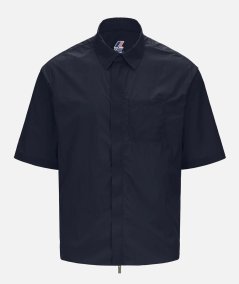 Giacca Estiva Impermeabile Blu Manica Corta Uomo con Protezione UV