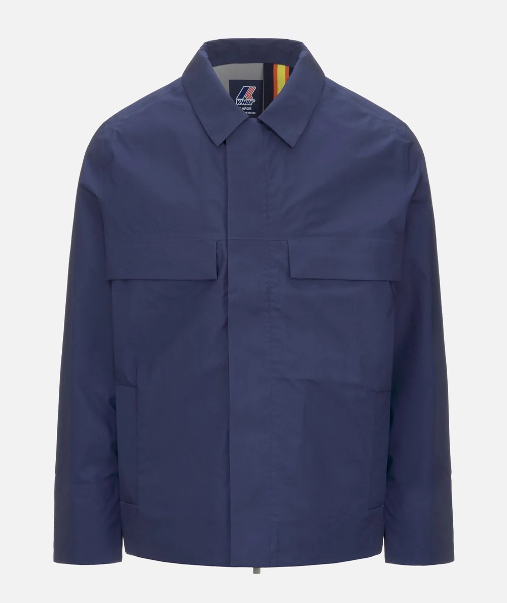 Giacca Corto Uomo Urban Blu con Cuciture Termonastrate
