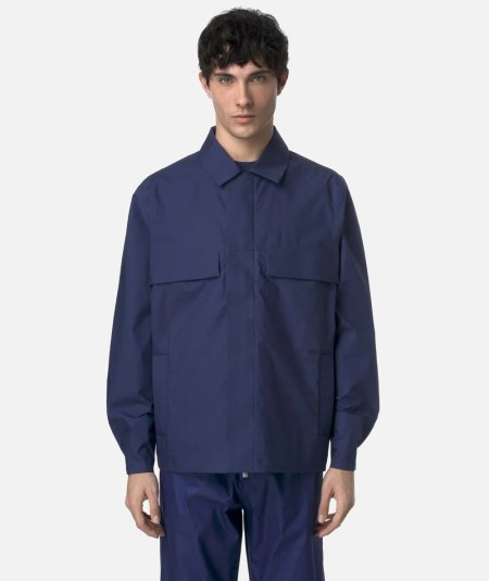 Giacca Corto Uomo Urban Blu con Cuciture Termonastrate