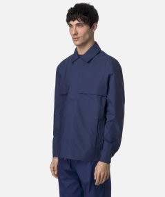 Giacca Corto Uomo Urban Blu con Cuciture Termonastrate